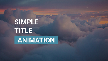 SIMPLE TITLE ANIMATION - Free VEGAS Effects template with simple and clean text animation design